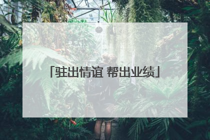 驻出情谊 帮出业绩