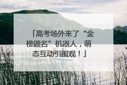 高考场外来了“金榜题名”机器人，萌态互动引围观！