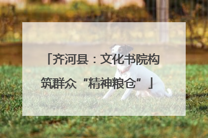 齐河县：文化书院构筑群众“精神粮仓”