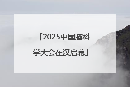 2025中国脑科学大会在汉启幕