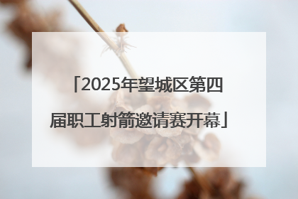 2025年望城区第四届职工射箭邀请赛开幕