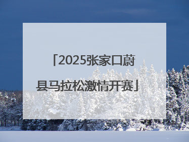 2025张家口蔚县马拉松激情开赛