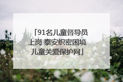 91名儿童督导员上岗 泰安织密困境儿童关爱保护网